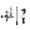 Stainless Steel Aquarium CO2 Bubble Regulator Electromagnetic Water Plants Cylinder