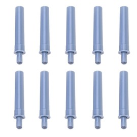 Pack of 10 Soft Close Door Dampers, Push to Open System Damper Buffers, Quiet Closures for Kitchen Cabinets, Cupboards, Drawers (Grey)