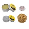 Soldering Iron Kit 4-in-1 with Desoldering Wick, Tip Tinner, Rosin