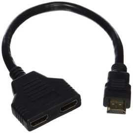 Master Cables - Divisor HDMI de 2 vías 1080P HDMI macho a doble hembra 1 a 2 vías divisor adaptador de cable convertidor para HDTV. Te permite ver el mismo programa en dos dispositivos.