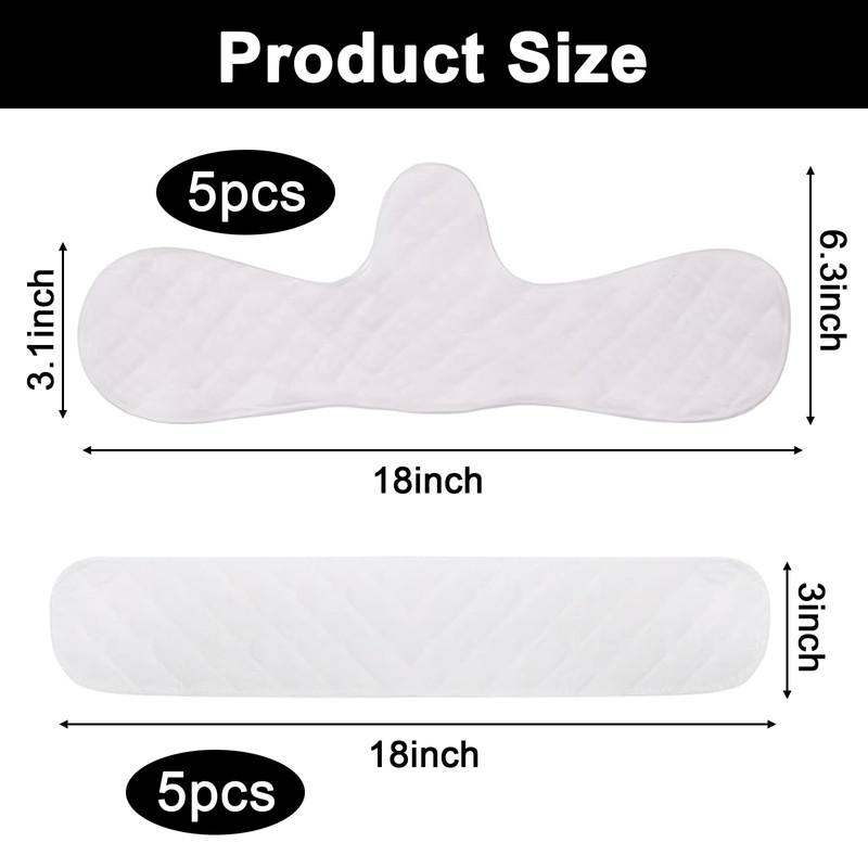 10pcs Under Bra Sweat Liners,Under Breast Sweat Pads,Bra Liners, Nursing