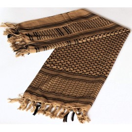 100% Cotton Scarf, Afghan Stall, Arab Stall, Scarf, Shemagh, tan