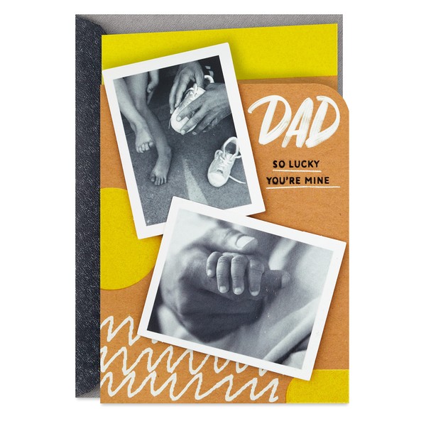 Hallmark Birthday Card for Dad (So Lucky You're Mine) (5RZB1547)