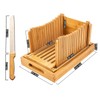 Kitchen Seven Bamboo Bread Slicer with Crumb Tray Bamboo Bread