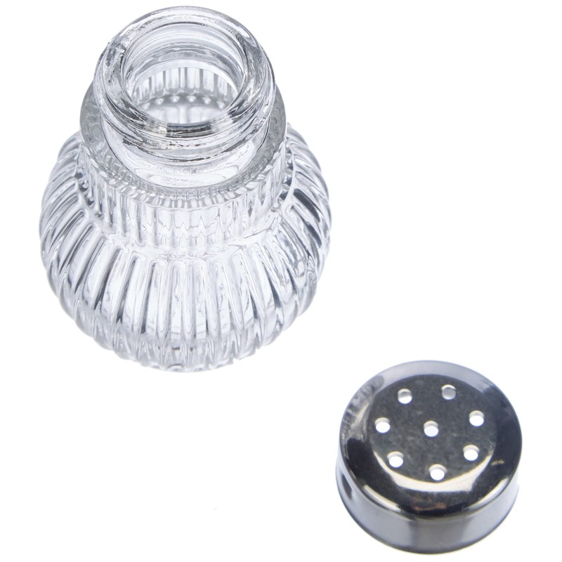 Fackelmann Mini-Streuer RUBIN, Salz- und Pfefferstreuer aus Glas, Gewürzstreuer für