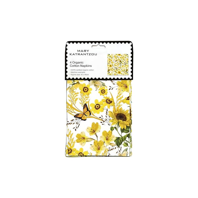 Museums & Galleries Organic Cotton Set of 4 Cloth Napkins