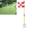 Golf Pin Flag Hole Cup Set for Mini Putting Green