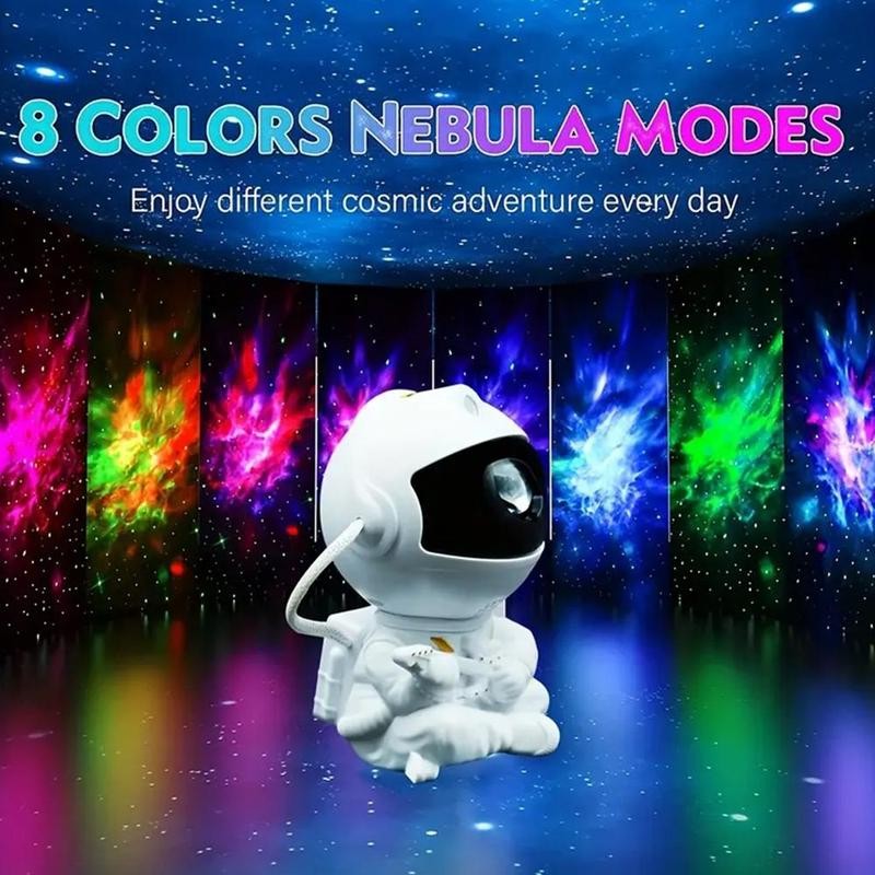 Astronaut Galaxy Light Projector, 1 Count USB Powered 360° Adjustable