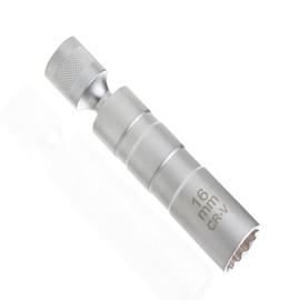 LUYING Spark Plug Wrench, 0.6 inch (16 mm) Plug Wrench, Spark Plug Wrench, Universal Socket, 360 Degree Rotation, 12 Angles Thin Wall, Magnetic Universal Joint, Plug Wrench