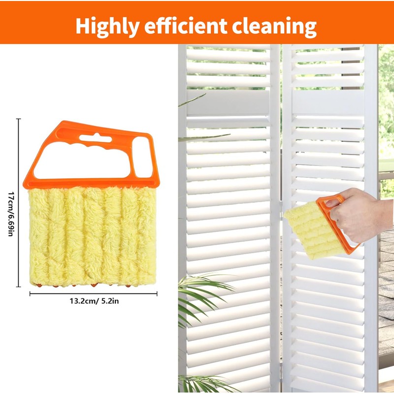 LZJPECES 6 Pcs Window Venetian Blind Cleaner Duster Tool, Microfiber