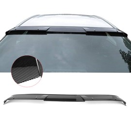 Compatible With 2018-2022 Toyota Camry V2 Style Roof Spoiler Carbon Fiber Print ABS By IKON MOTORSPORTS