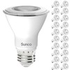 Sunco 20 Pack PAR20 LED Bulbs, 800 Lumens High Brightness,