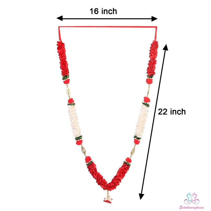 estationeryhouse Artificial Indian mala/garland/haar jaimala milni mala shaadi indian wedding