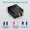 Digital Optical Coax to Analog Stereo Audio L/R Converter Adapter