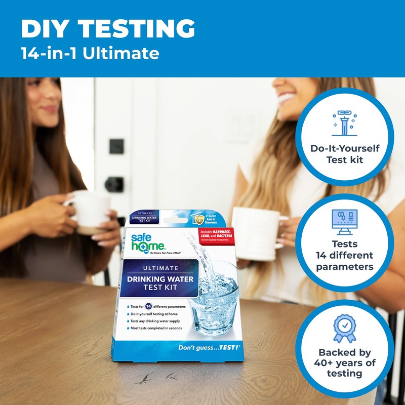Safe Home® 14-in-1 DIY Drinking Water Test Kit – Includes