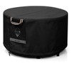 QH.HOME Fire Pit Cover Round Super Waterproof, 48" D X