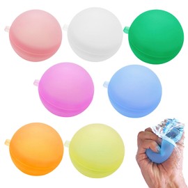 GWAWG 12 Stück wiederverwendbare Wasserballons, Schnellfüllkugel aus Silikon, selbstdichtende Wasserbomben, nachfüllbare Wasserballons aus Silikon, selbstdichtend, einzigartig