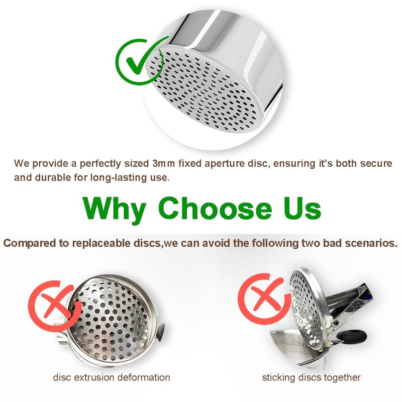 LunaCozy Large Potato Ricer, Heavy Duty Stainless Steel Potato Ricer