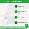 Zfegto FDS18E35/4 CFL Light Bulbs for Panasonic, 4 Pin G24q-2