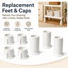 Replacement Feet and Caps Compatible with HDX Heavy Duty Shelving,