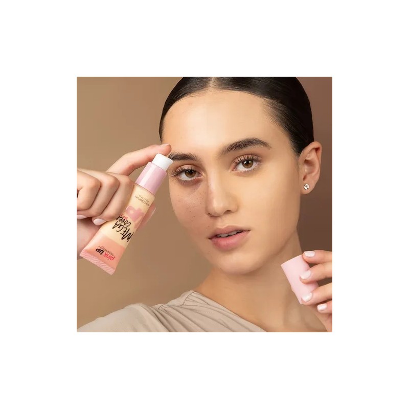 Pink Up, Maquillaje De Larga Duracin, Cobertura Completa Tono Beige