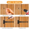 8 PCS T-Strap Hinges, Heavy Duty Gate Hinges, Metal Tee