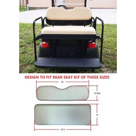 Huskey Parts Company Charcoal Gray Seat Cover for Club Car DS Golf Cart 2000.5-2013, Front Rear Seat