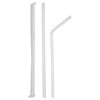 Disposable Individually Wrapped Food Grade Safe Plastic Drinking Straws 7.75