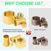 280PCS Compression Fittings Assortment kit - 8 Sizes Brass Compression