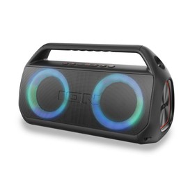 ION Audio Uber Boom Ultra - Water-Resistant Bluetooth Stereo Boombox with Lights (Renewed)