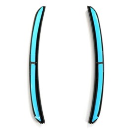 Volkswagen 5H0807823 5H0807824 Wheel Spoiler Front Splash Guard Spoiler Wheel Cover, Satin Black