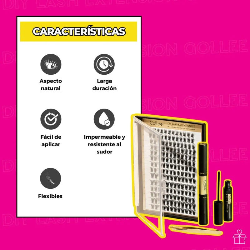 Pestañas Diy Golle Para Colocar En Casa Lash Extension Kit