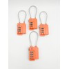 INEWTECK Orange 3 Digit TSA Security Combination Lock, for Luggage,