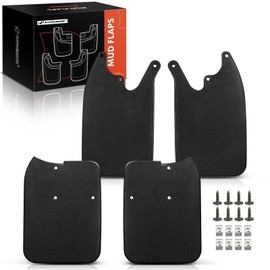A-Premium Set of 4PCS Mud Flaps Splash Guards Mudflaps Mudguards Compatible with Toyota Tacoma 1999-2004 Pickup, with Hardware Kits Accessories, Front & Rear (Driver and Passenger Side)