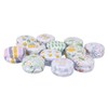 Mikinona 12pcs Round Empty Lip Balm Storage Jars Tin Plate