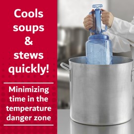 Chef Master Large Food Chiller, 155.5 Oz Plastic Cold Paddle for Cooling Hot Soups, Stews & Other Hot Liquids in Kitchen, Diner & Restaurants, Chilling Utensil for Soups in Caterings, Parties-90252