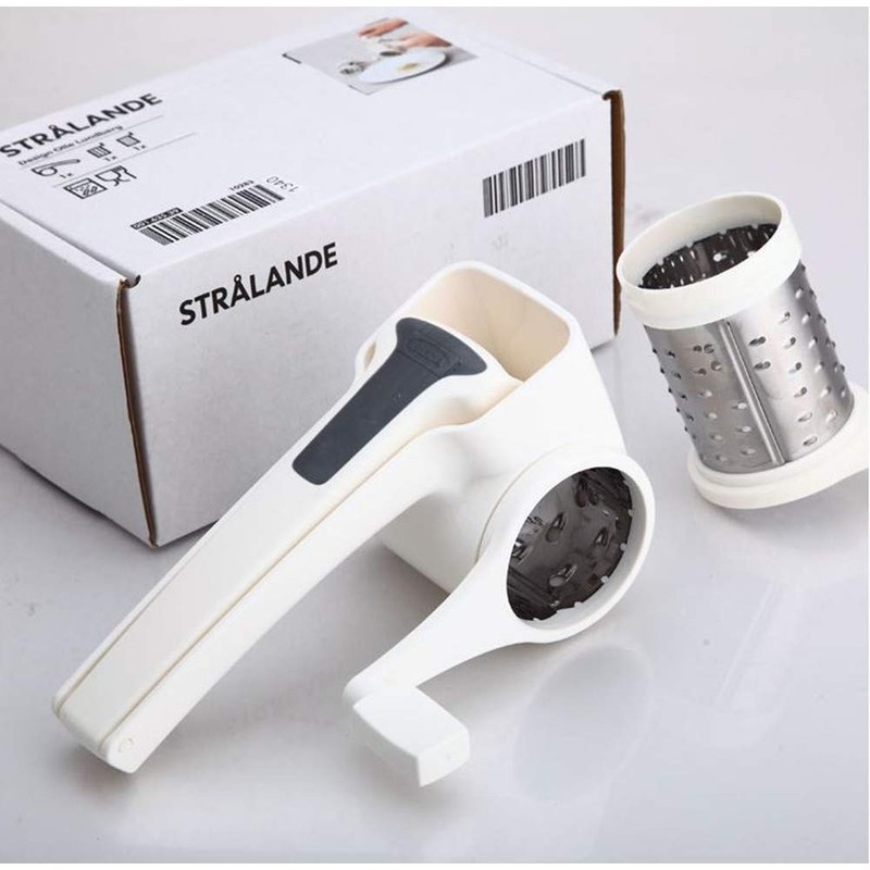 Ikea Stralande White Rotary Cheese Grater for Left and Right