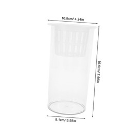 BESPORTBLE Desktop Aquarium Small Fish Tank Air Pump Decorative Fish Tank for Office Living Room Decorative