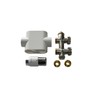 Radiator Centre Connection Block 1/2 Inch Passage Set Including Thermostat
