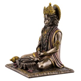Top Collection Hanuman Statue - Hindu God of Strength Sculpture in Premium Cold Cast Bronze- 7.5-Inch Collectible Figurine