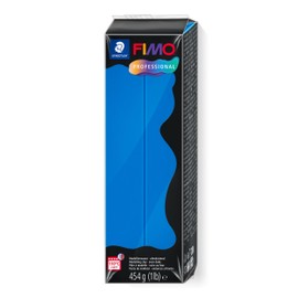 STAEDTLER FIMO Professional Oven Hardening Modelling Clay (Large Block 454 g (1 lb)) Colour: Pure Blue