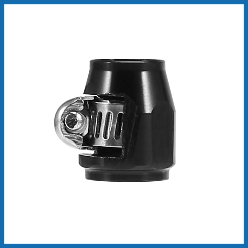 A ABSOPRO 4pcs AN4 Hex Black Car Hose Finisher Clamp