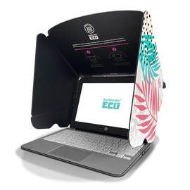 Eco Laptop Sun Shade (M, Tropical), SunShader Eco, Recyclable Laptop Sun Shade & Privacy Screen Patent 10963010
