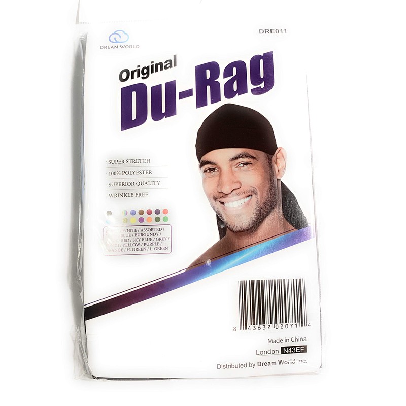 Dream Du-Rag Black (Pack of 1)