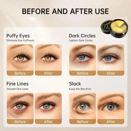 30 Pares de Retinol Colágeno Ojos Máscara de Geles de Regalo para la Mujer, Anti-Aging Bajo los Ojos Parches para las Arrugas Ojeras, Ojos Hinchados, Bolsas de los Ojos, Belleza Auto Cuidado Regalos para la Mujer Máscara de Colágeno Hoja