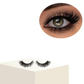 Natural 3D Mink Eyelashes - Super Light Fake Lashes with Different Volumes - False Eyelashes with Natural Look and Lots of Deep, Colour: Honey