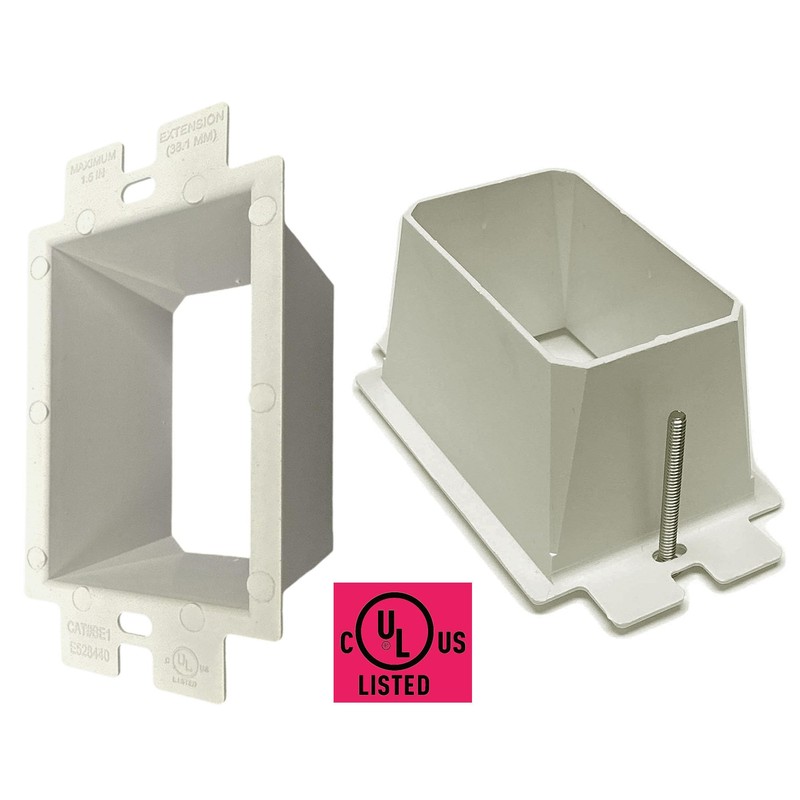 iMBAPrice IMBA-BE1 (UL Listed) 1-Gang Non-Metallic Electrical Power Outlet Box