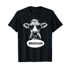 BRUH cow Funny cow Lover BRUUUH Meme Saying Slang T-Shirt