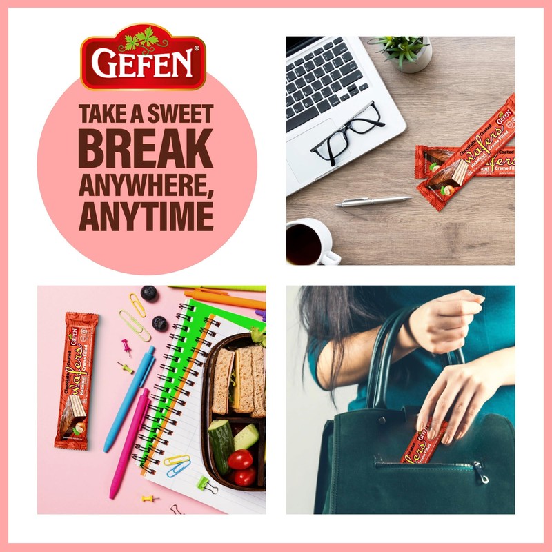 Gefen (40 Pack) Individually Wrapped Dairy Free Chocolate Coated Wafers
