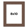 8x10 Frame Brown Distressed Barnwood Picture Frame | Rustic Farmhouse Photo Frame Includes UV Acrylic Shatter Guard Front, Acid Free Foam Backing Board, Hanging Hardware